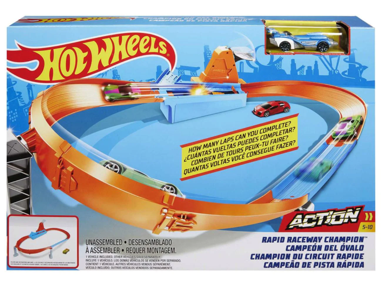 image for Set de joaca Hot Wheels Campionul cercului, 1:64 foto