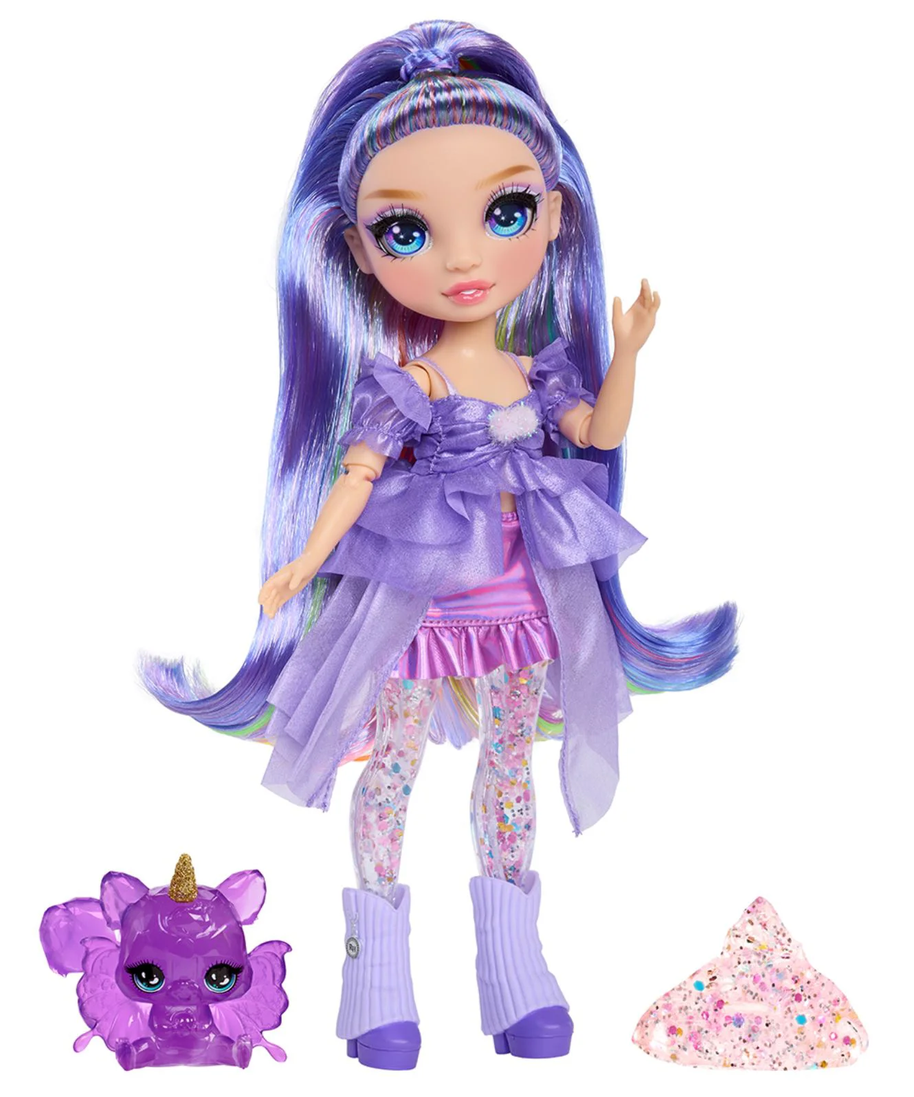 image for Set de joaca cu papusa Rainbow High Violet Willow, cu accesorii foto