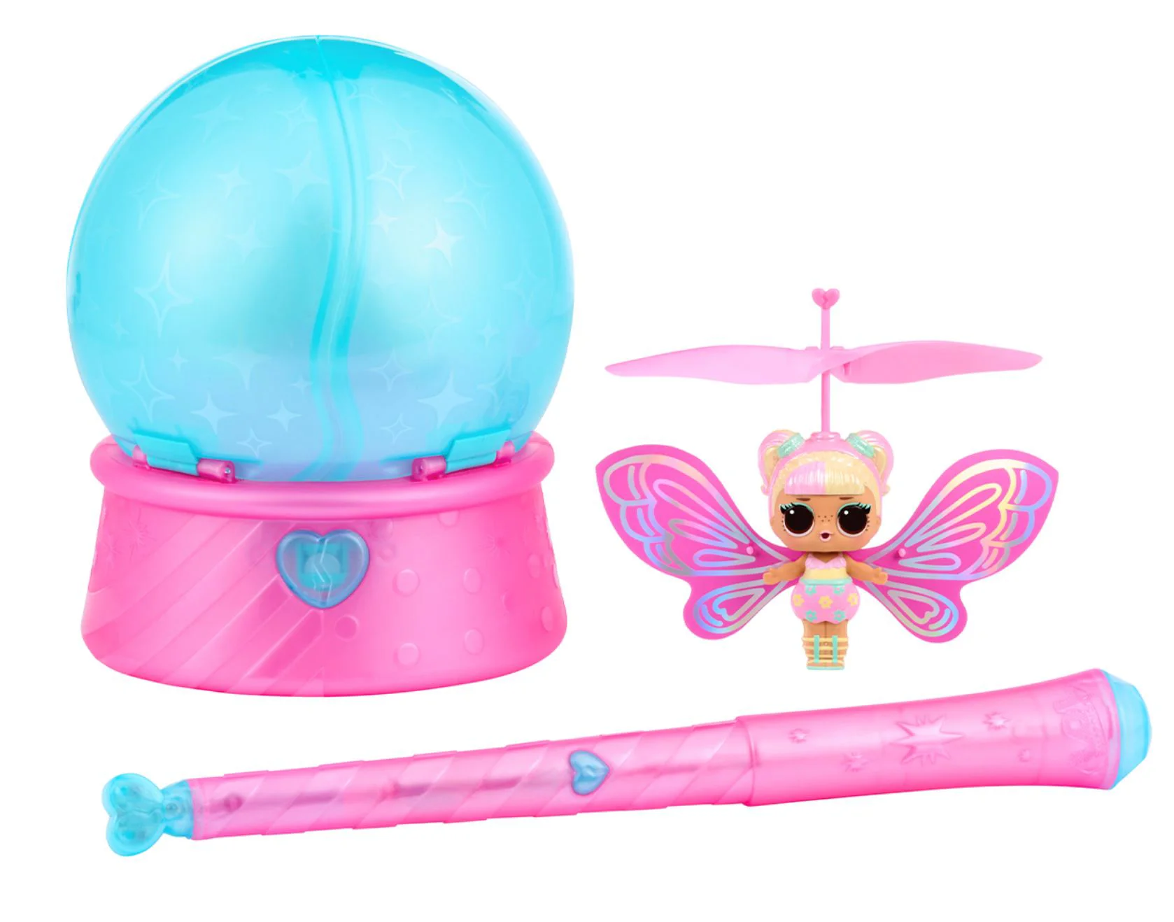 Set de joaca L.O.L. Surprise! cu papusa zburatoare Magic Flyers Fairies Flower Child foto