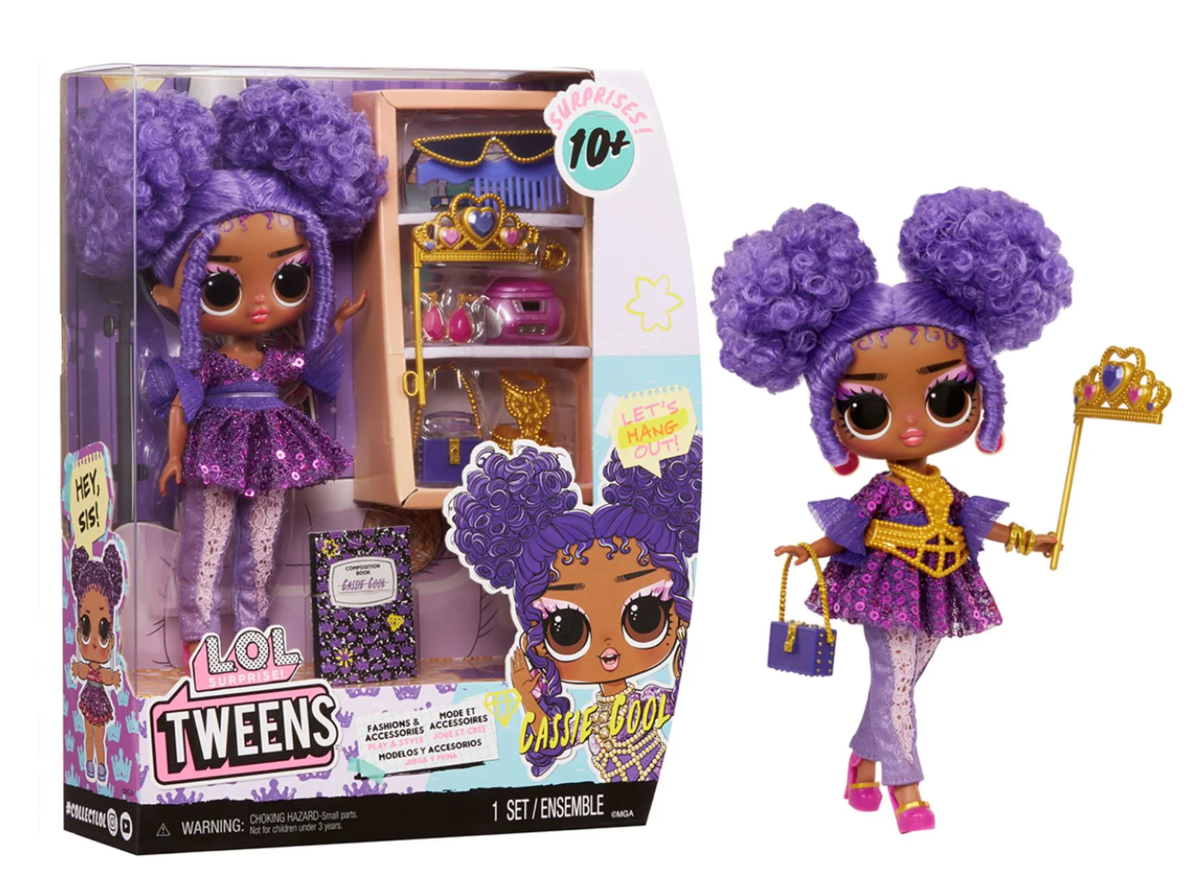 image for Papusa L.O.L. Surprise! Cassie Cool, seria Tweens Core foto