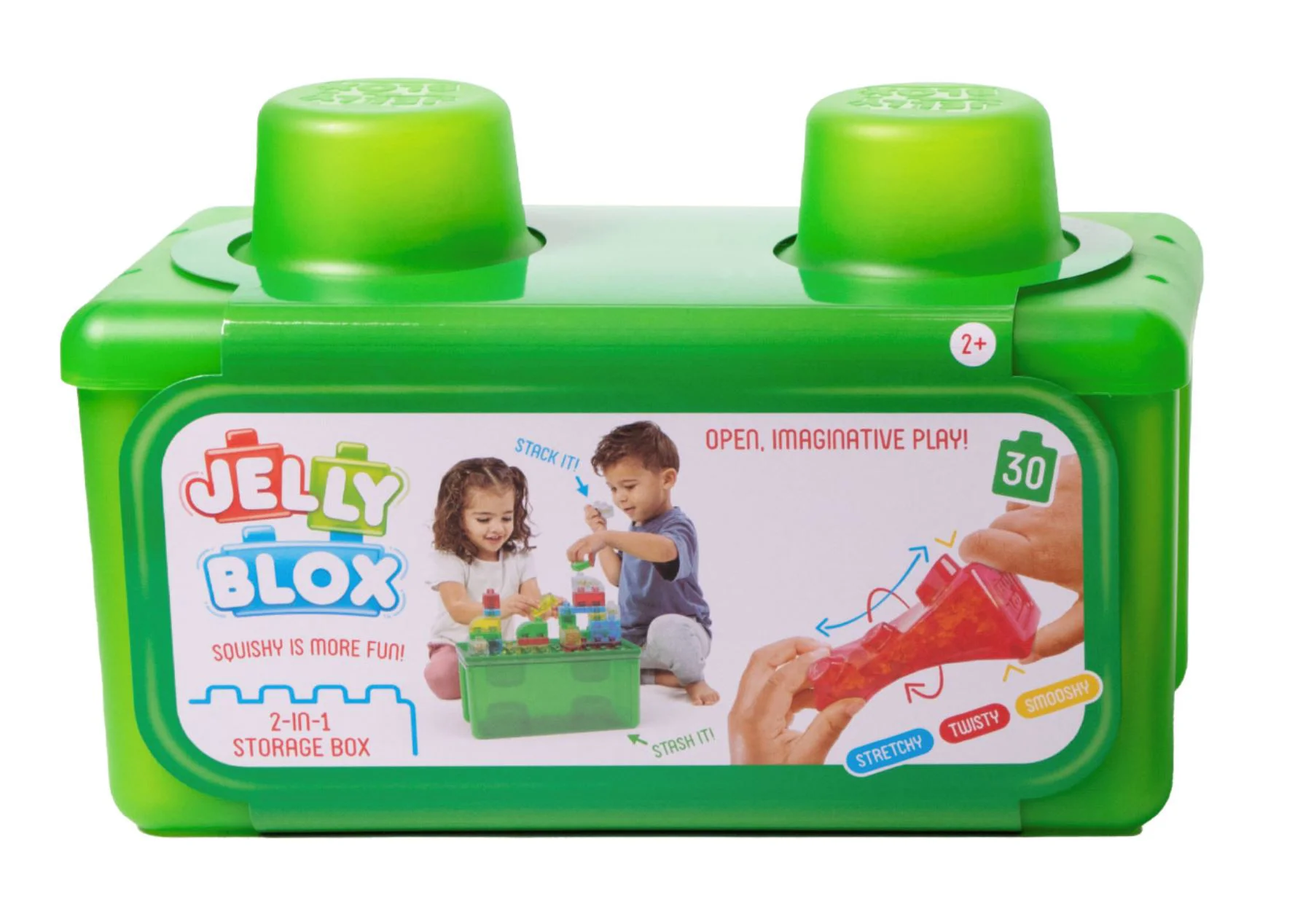 image for Set de constructie 2 in 1 Jelly Blox cu blocuri senzoriale, 30 el. foto