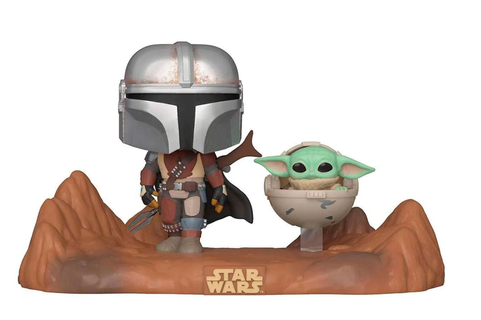 Figurina Funko Pop Mandalorianul cu copilasul foto