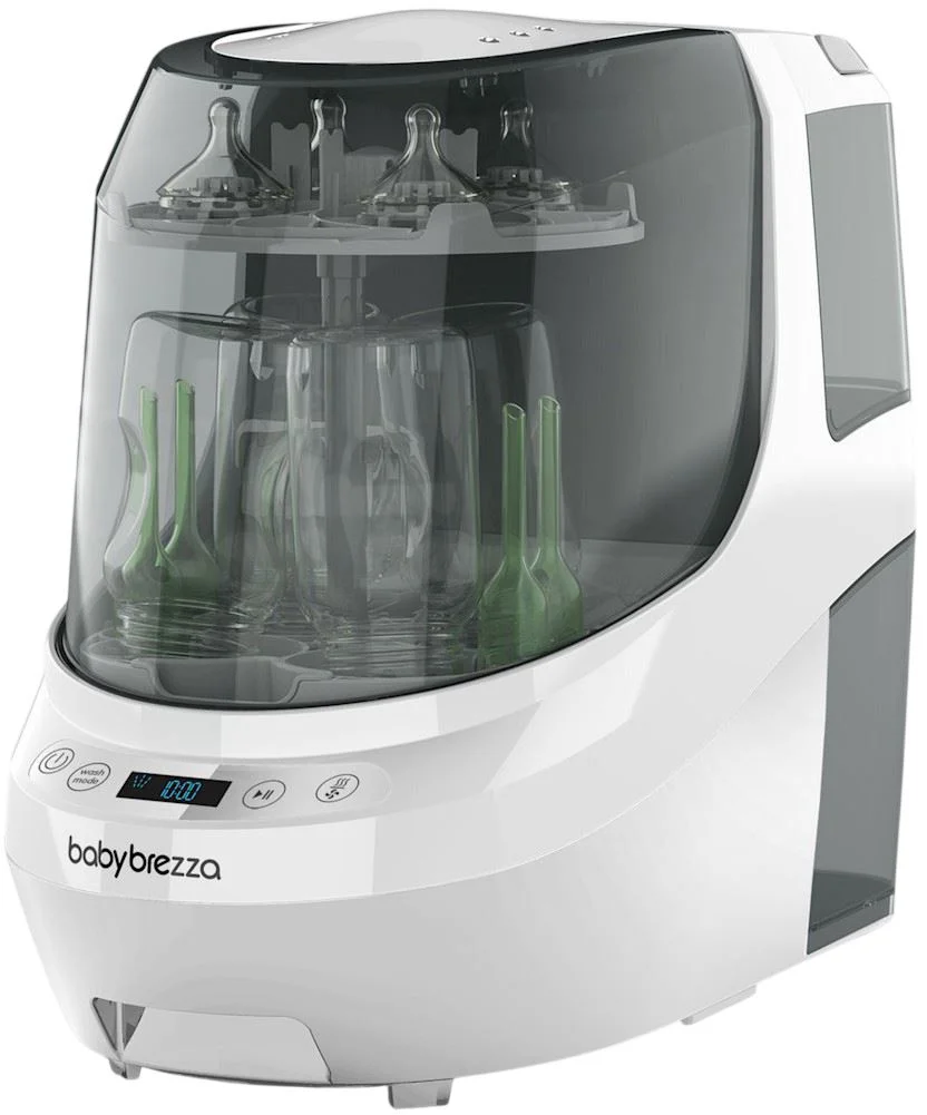 image for Dispozitiv pentru spalat, sterilizat si uscat biberoane Baby Brezza Bottle Washer Pro All White foto