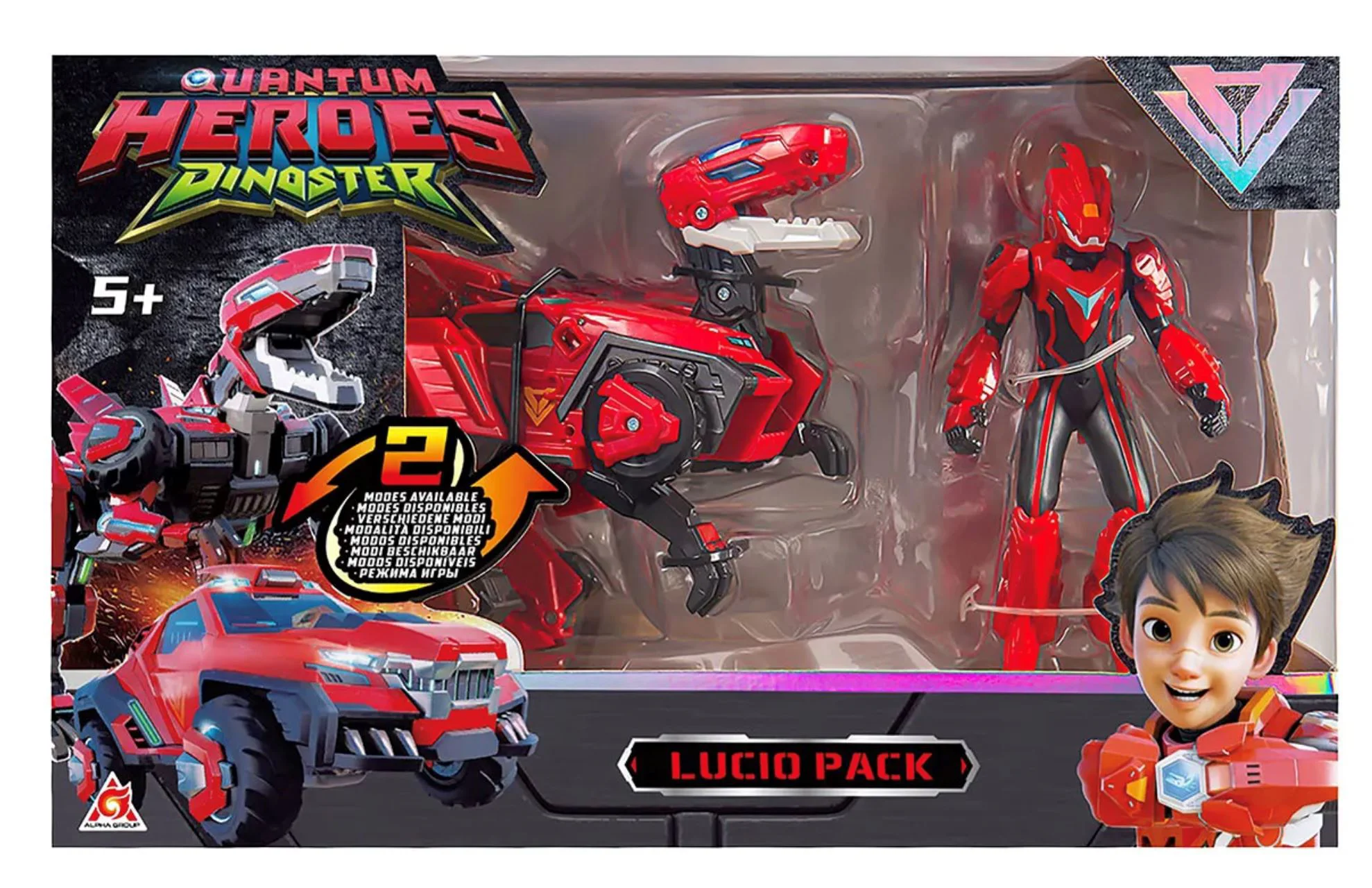 image for Игровой набор Dinoster Лючио с трансформирующимся динозавром и фигуркой foto