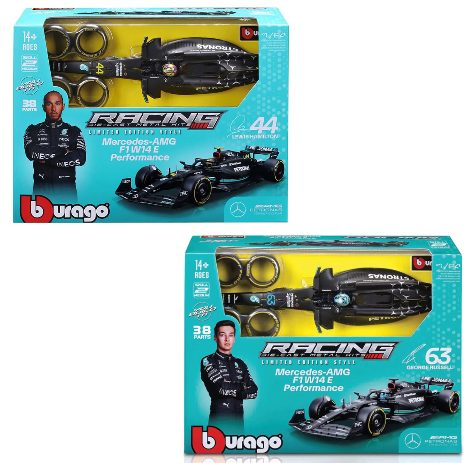 Конструктор Bburago Модель Mercedes-AMG F1 W14 E Performance, 1:24 foto