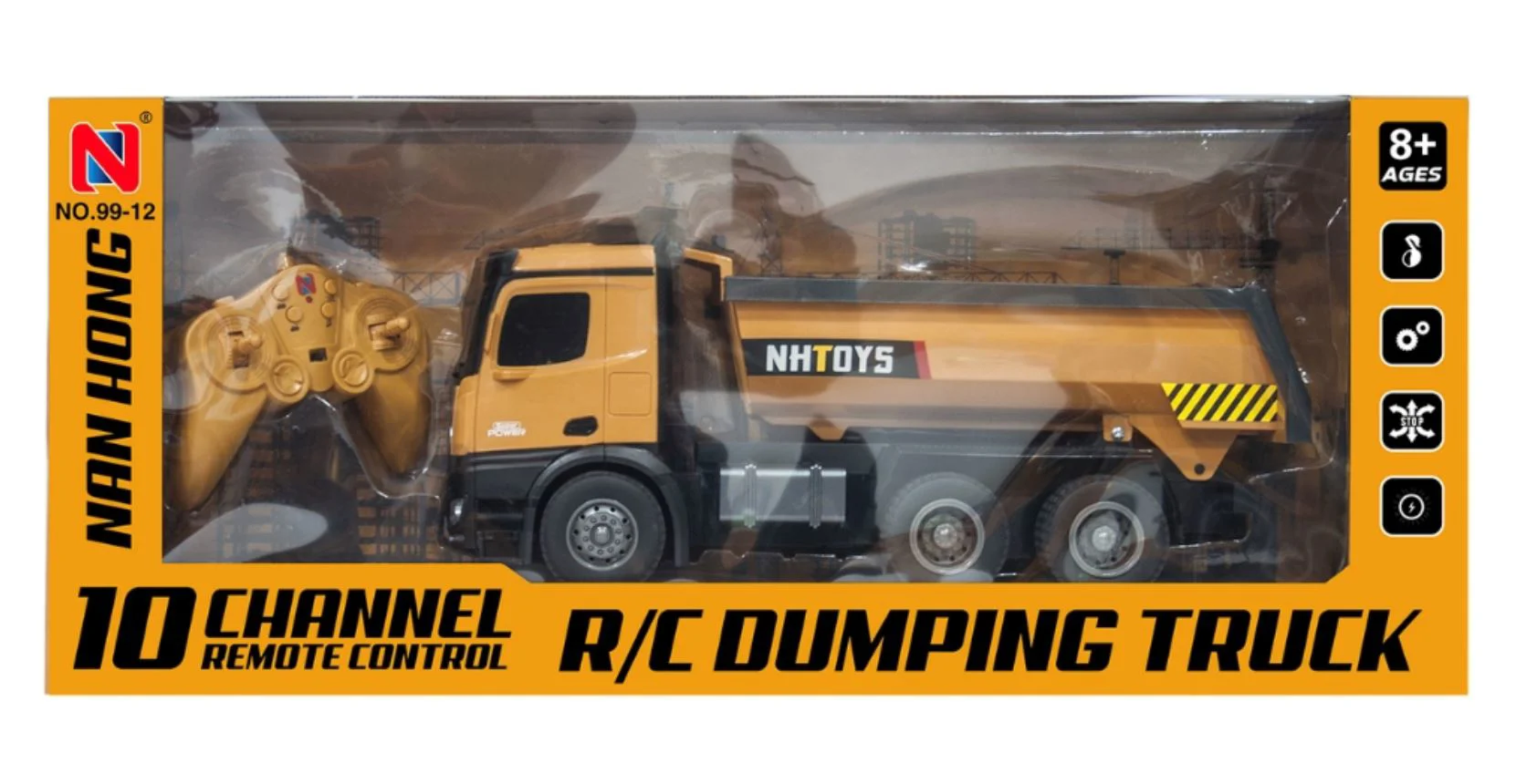 image for Машина с пультом 2.4G RC Cars Самосвал с звуками и светом foto
