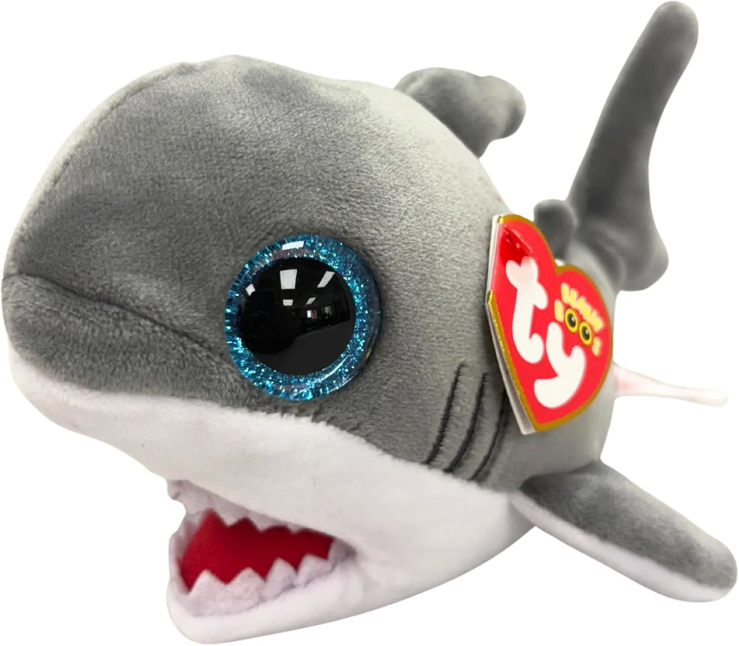 Мягкая игрушка TY Beanie Boos Акула Финнеган, 15 см foto