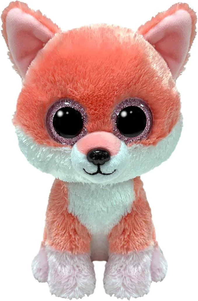 Jucarie de plus TY Beanie Boos Vulpita Vixen, 15 cm foto