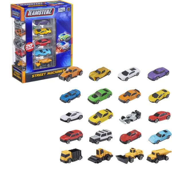 image for Set de 20 masini HTI Teamsterz Street Machines Die-Cast foto