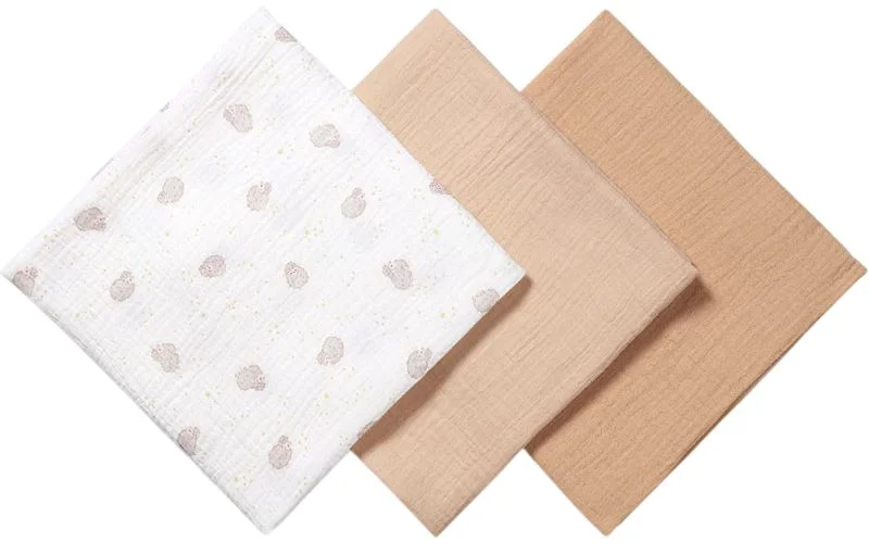 Набор муслиновых пелёнок BabyOno Beige, 3 шт. foto