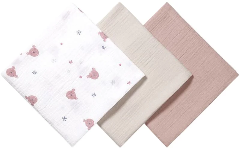 Набор муслиновых пелёнок BabyOno Purple, 3 шт. foto