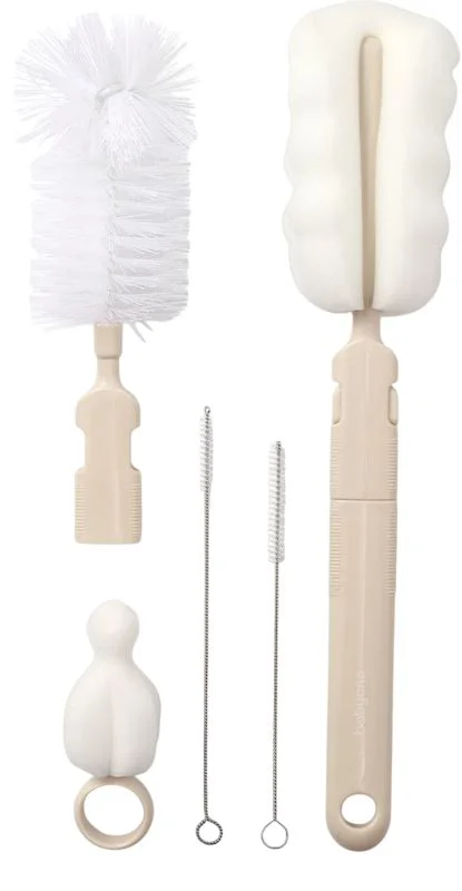 image for Набор щёток для бутылочек и сосок BabyOno Beige foto