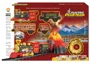 Set de joaca Xiong Xian Tren cu cale ferata Vulcan, 3 vagoane, sunete, lumini, efecte fum foto