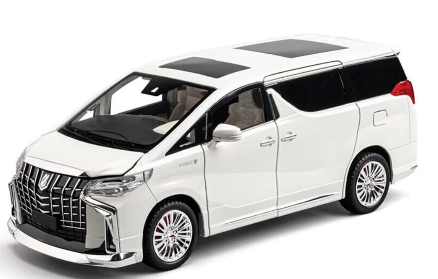 Macheta auto Toyota Alphard din metal cu sunete si lumini, 1:18 foto