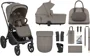 Carucior 2 in 1 KikkaBoo Goya Platinum Mocca foto