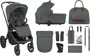Carucior 2 in 1 KikkaBoo Goya Platinum Olive foto
