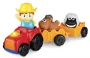 Set de joaca Winfun Tractor cu remorca, figurine fermier si animale, sunete si lumini foto