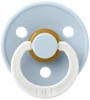 Suzeta rotunda din latex BIBS Glow Baby Blue (6-18 luni) foto