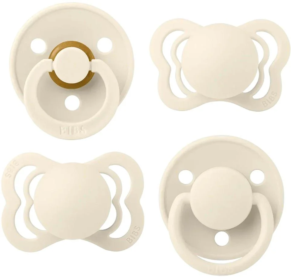 Набор из 4 пустышек BIBS Try-it collection Ivory (6-18 мес.) foto