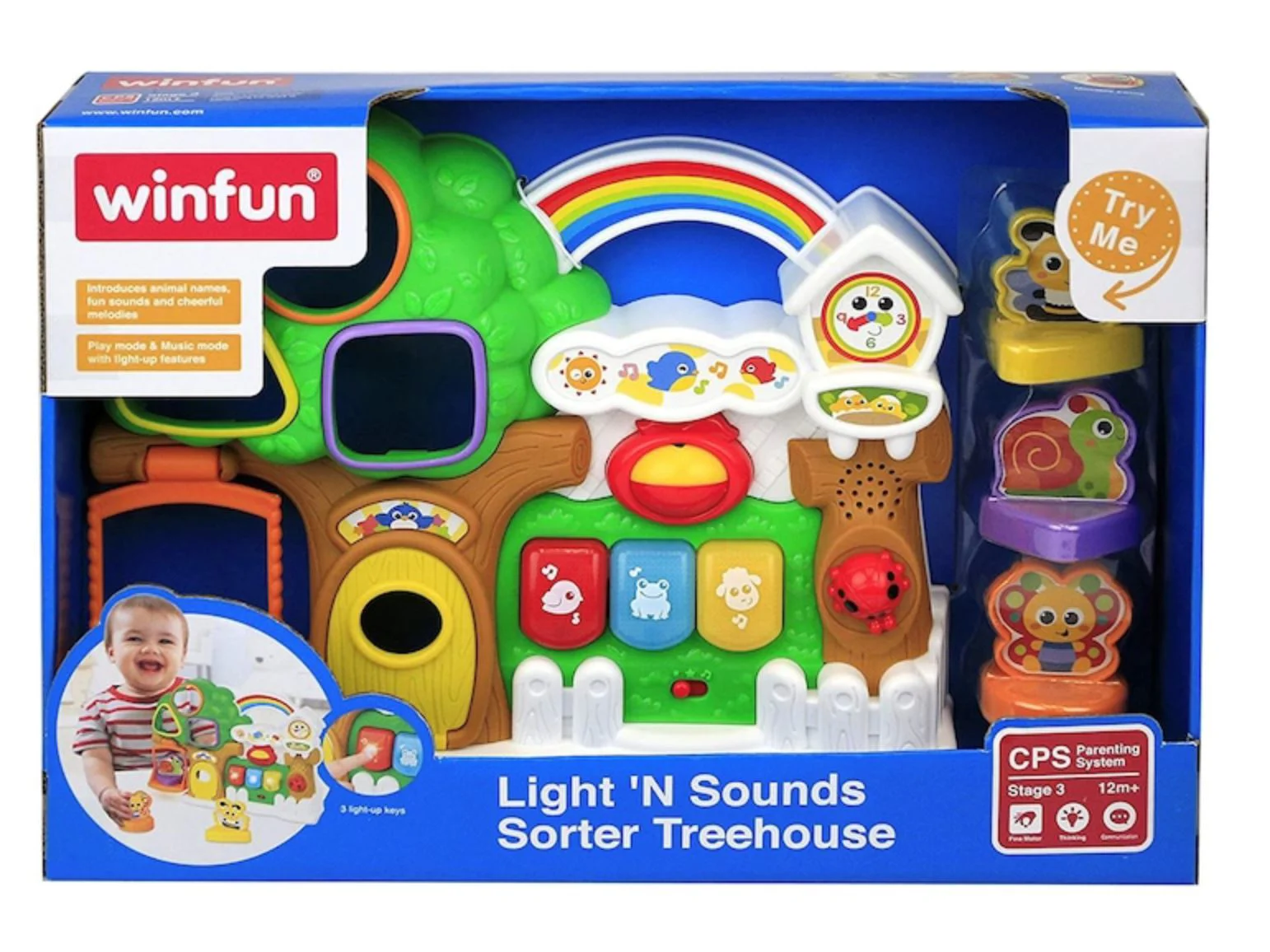 image for Jucarie Sorter Winfun Casuta din copac, engleza foto