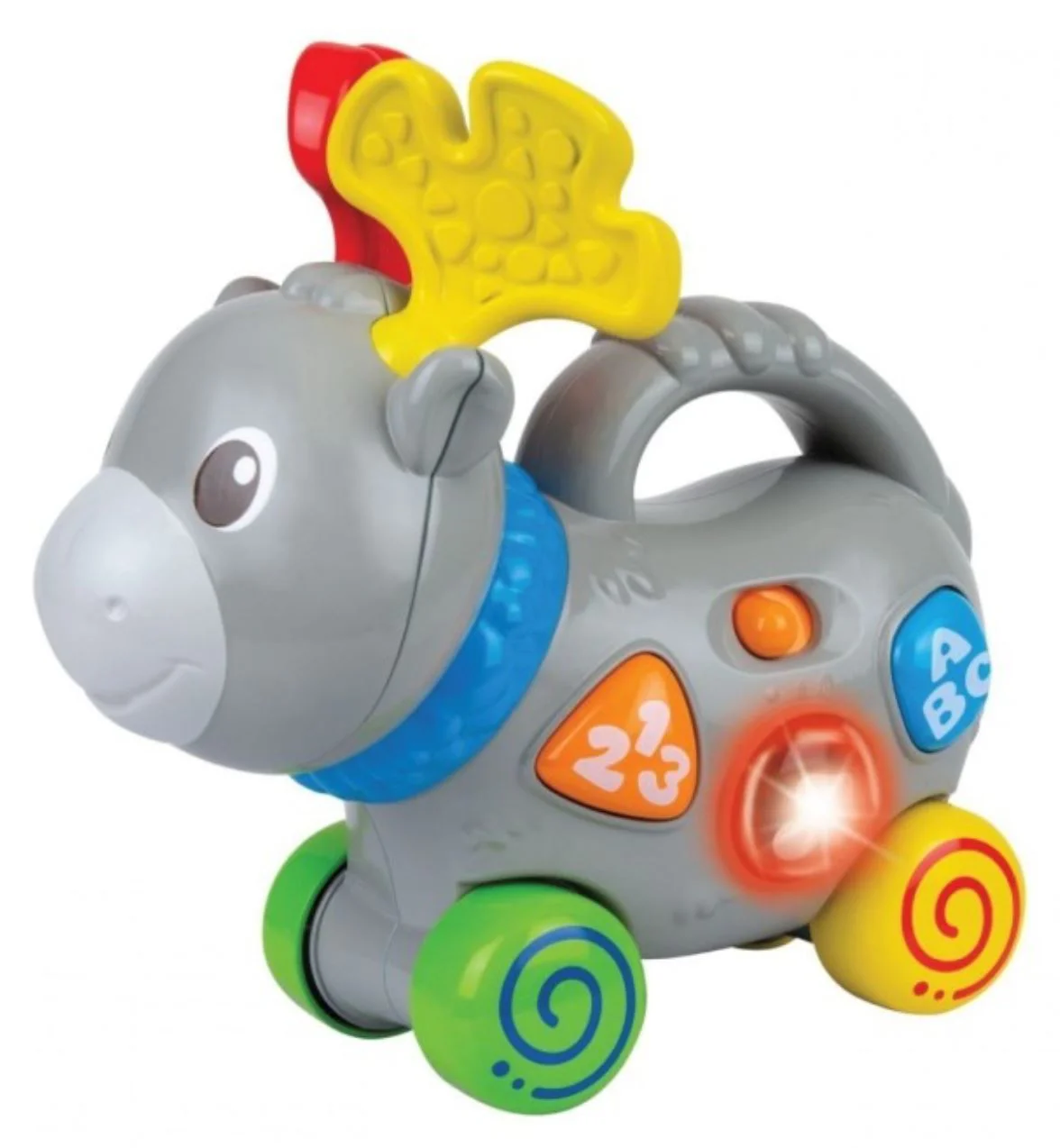 image for Обучающая игрушка на колёсах Winfun Олень со звуками и светом foto