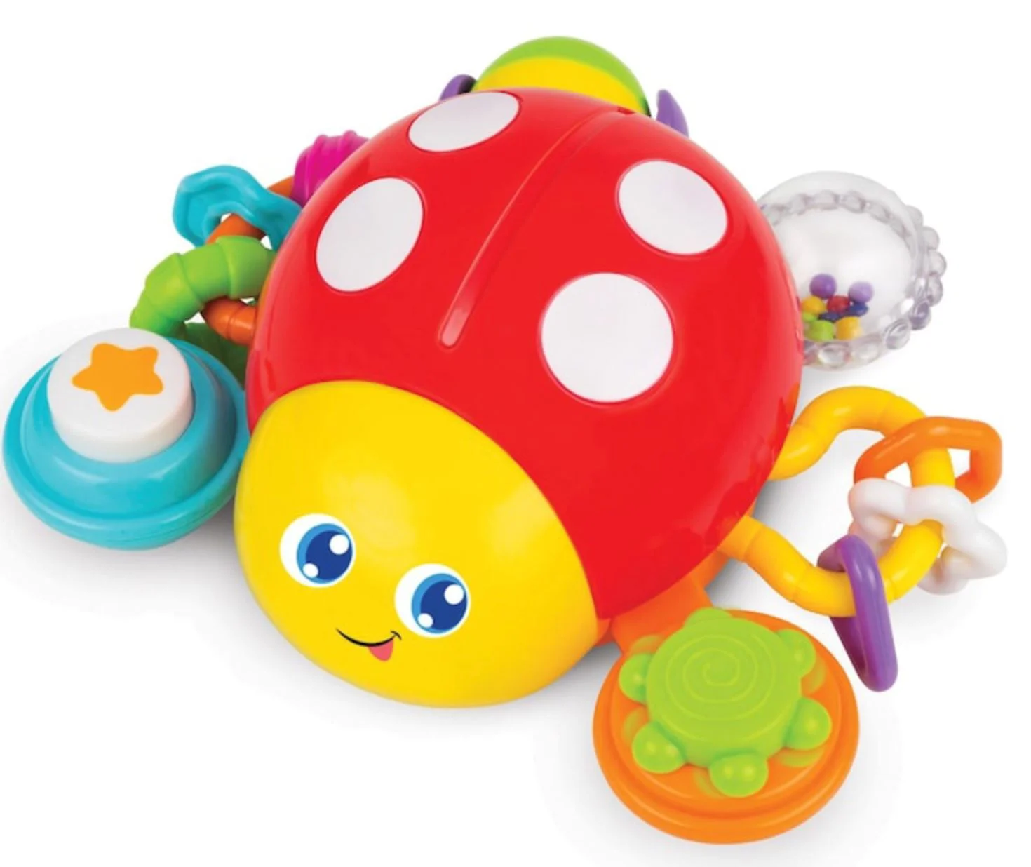 image for Интерактивная игрушка Winfun Божья коровка, нажми и едет, с активностями и звуками foto