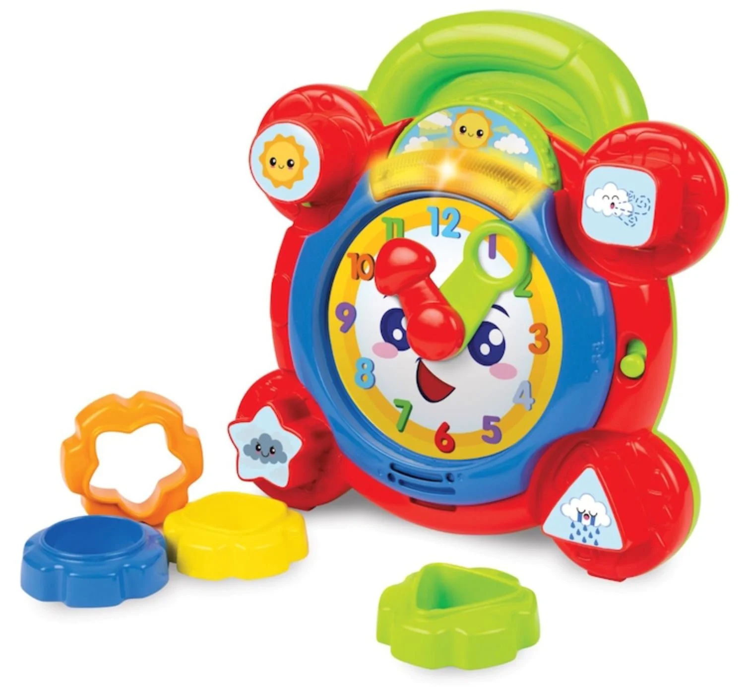 image for Интерактивная игрушка Winfun Часы-сортер со звуками и светом foto