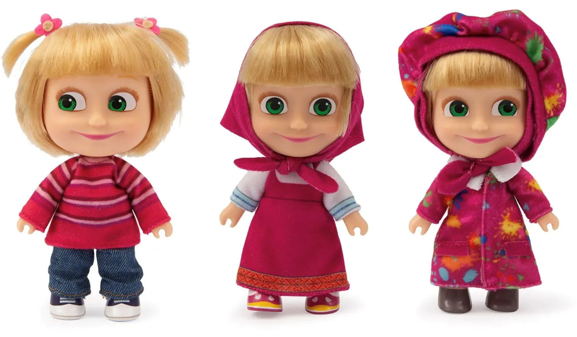 Кукла Masha and the Bear Маша, 12 см, разные виды, Серия 2 foto