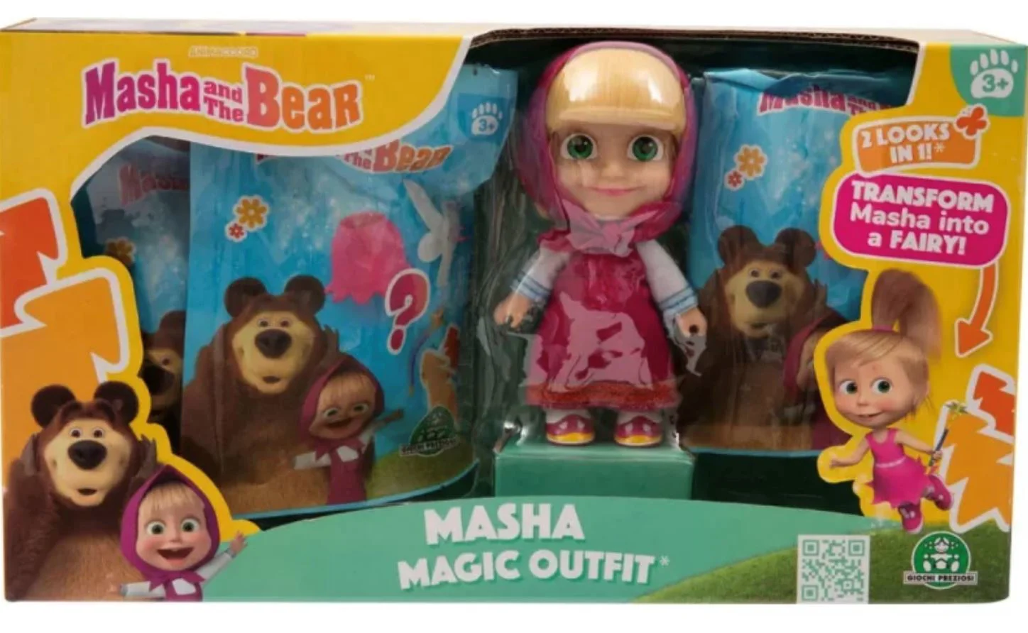 Игровой набор с фигуркой Masha and the Bear Маша с сюрпризной одеждой foto