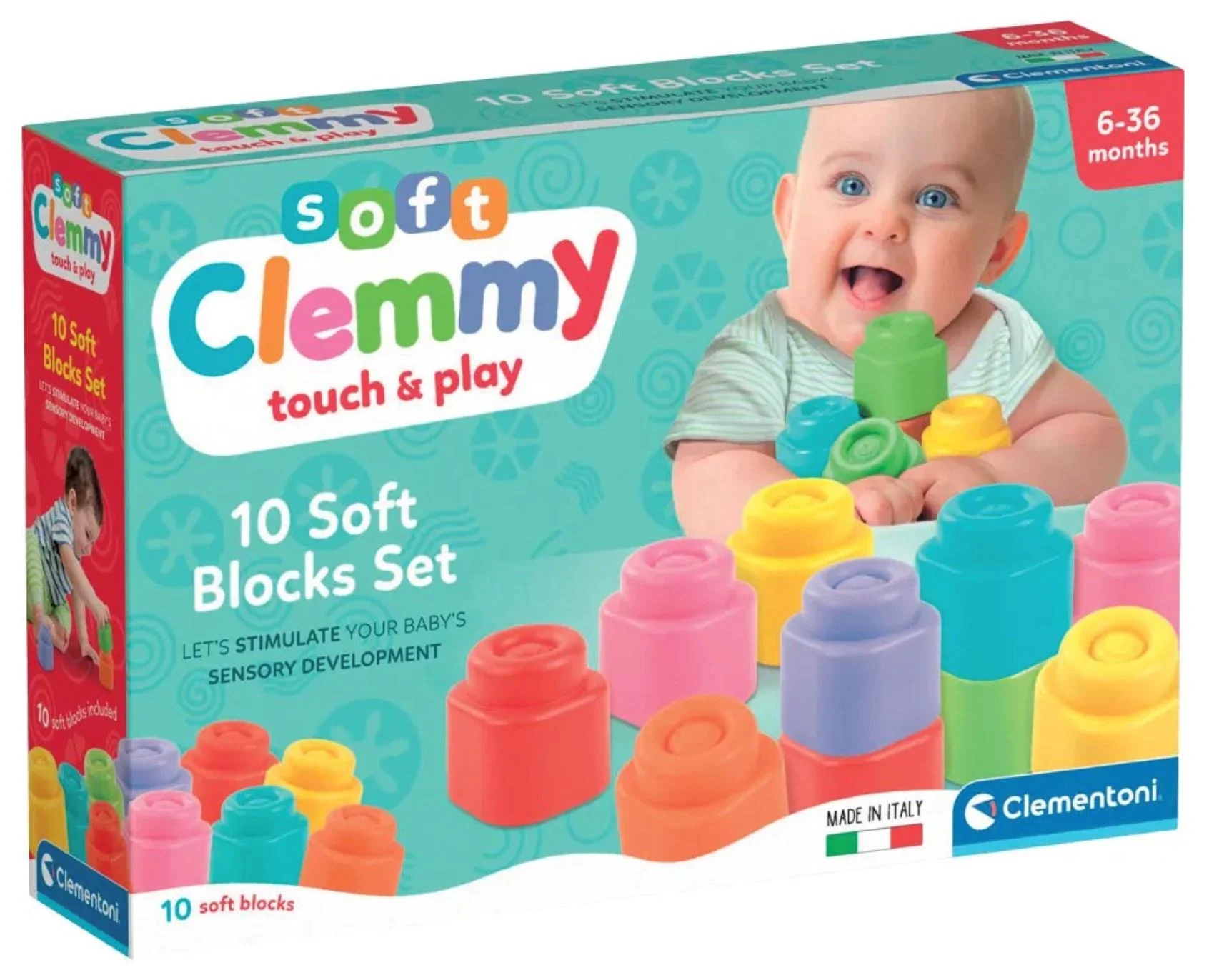 image for Мягкие кубики для малышей Clementoni Baby, 10 штук foto