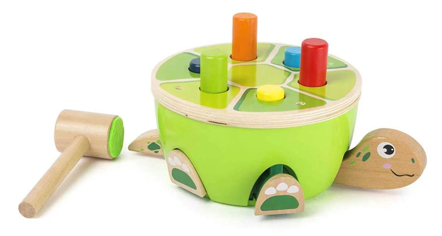 image for Деревянная игрушка Top Bright Черепаха с молотком foto