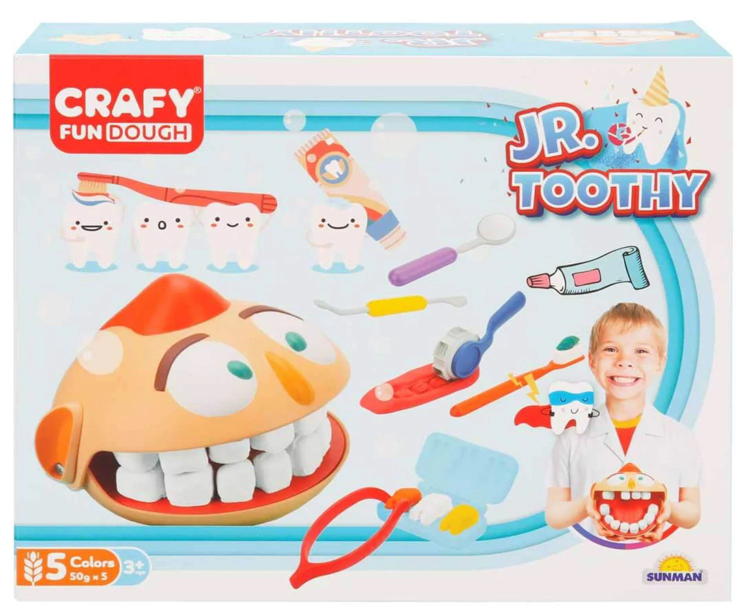 image for Набор для игры Crafy Fun Dough Доктор с пластилином и аксессуарами foto