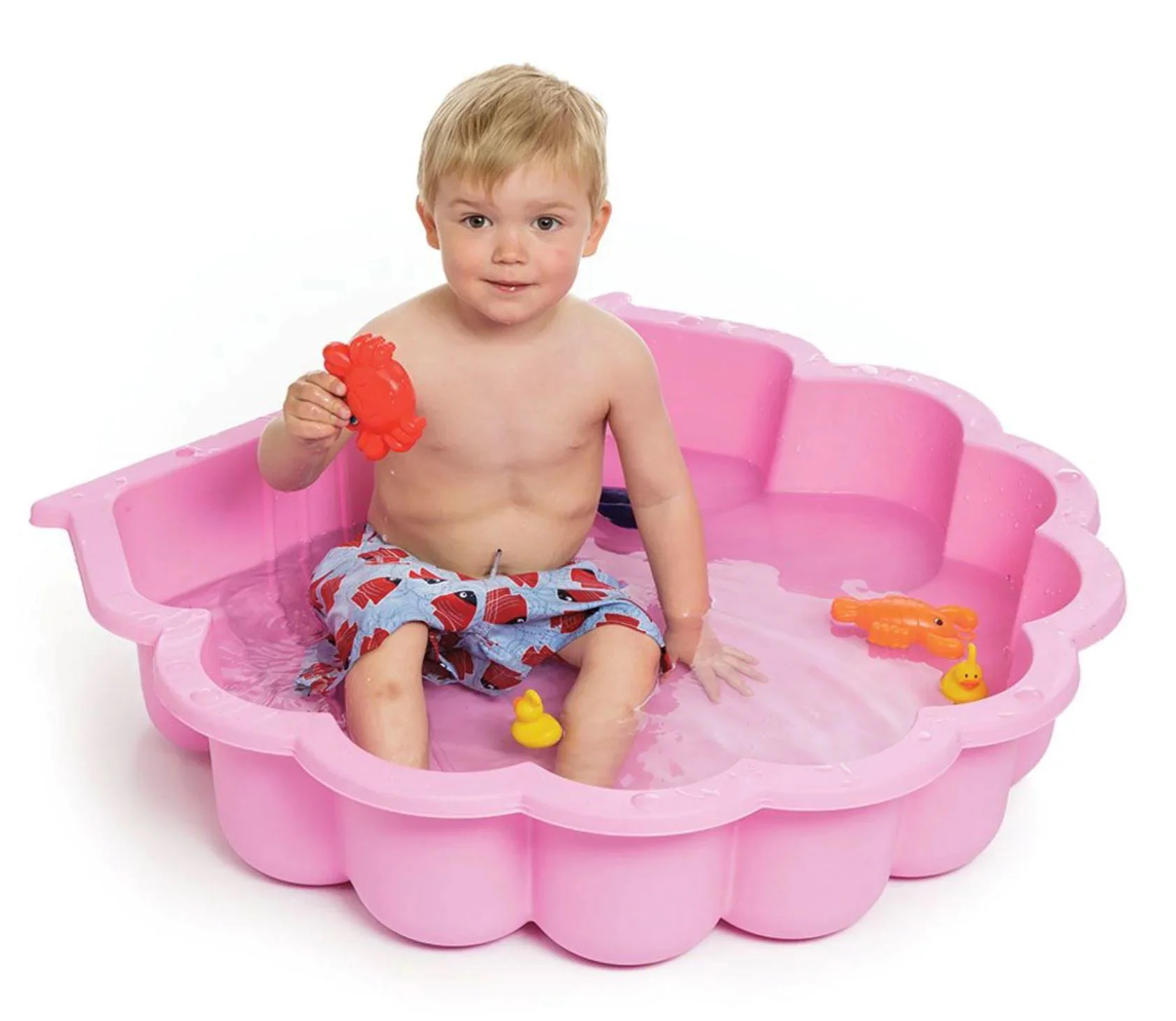 Nisipiera pentru copii Paradiso Toys Maxi Scoica Roz foto
