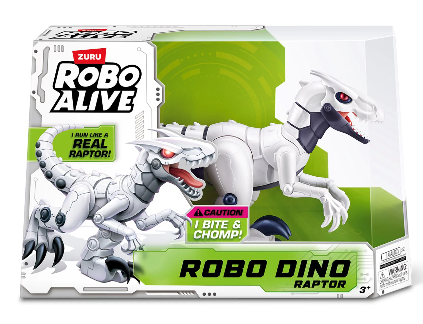 image for Интерактивная игрушка Robo Alive Динозавр Raptor с подсветкой foto