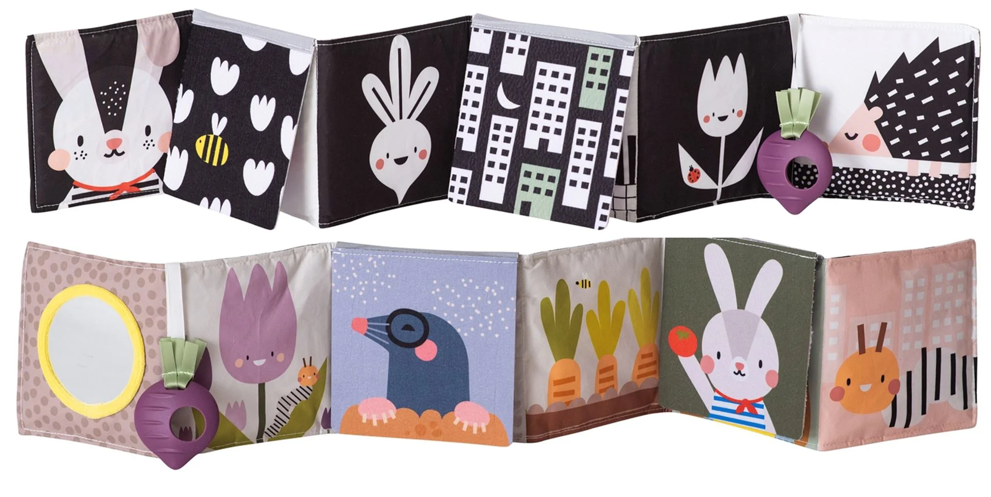 image for Carte textila plianta Taf Toys Iepurasii, Gradina din oras foto