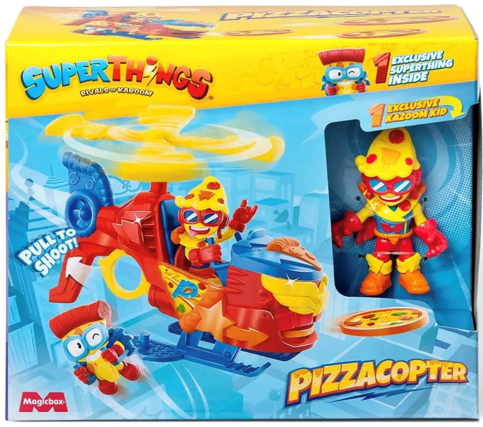 image for Set de joaca Superthings Pizzacopter cu o figurina exclusiva foto