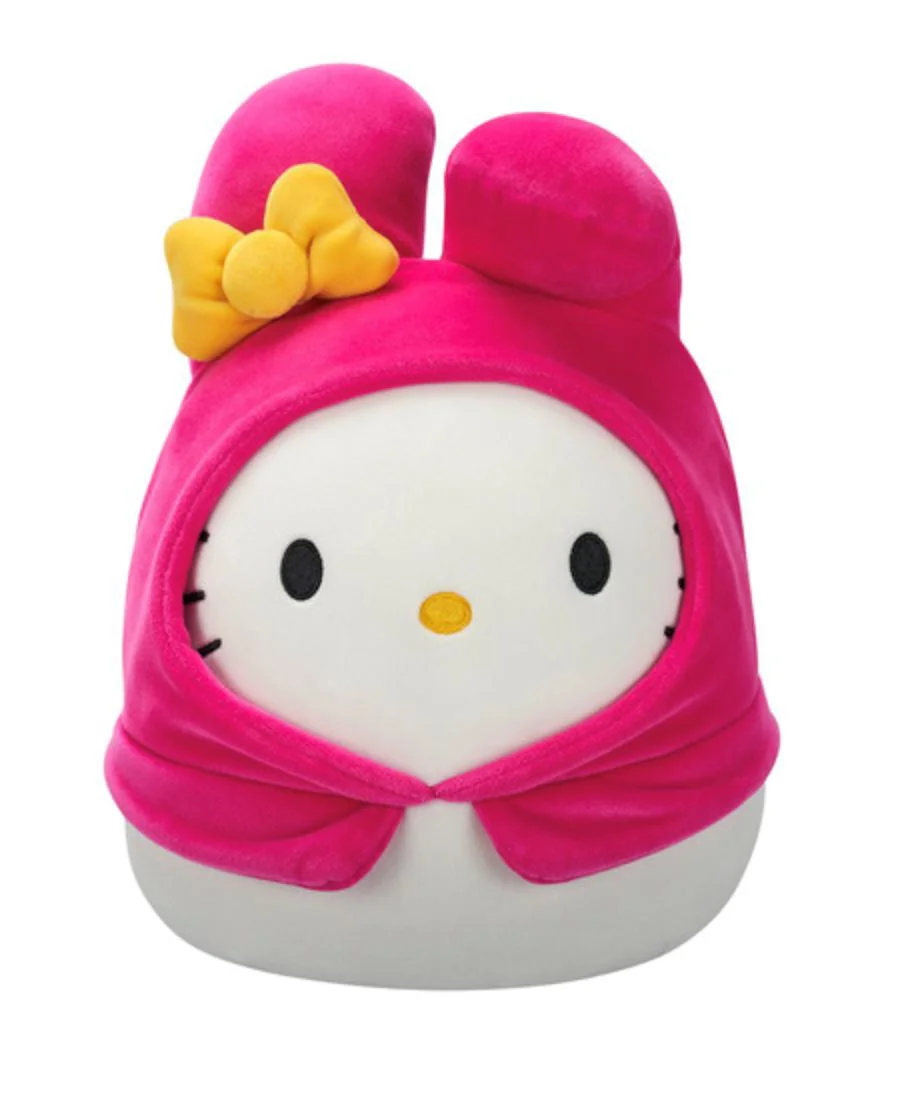 Jucarie de plus Squishmallows Hello Kitty in costum My Melody, 20 cm foto
