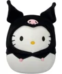 Jucarie de plus Squishmallows Hello Kitty in costum Kuromi, 20 cm foto
