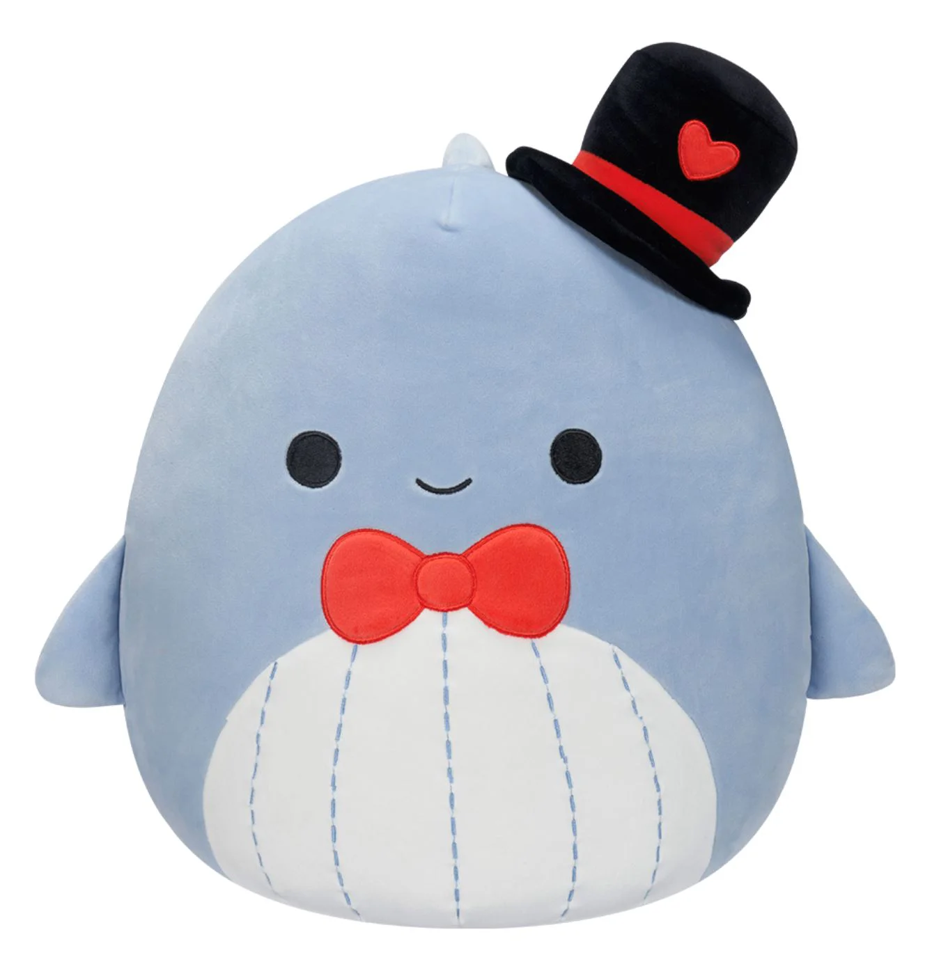 Jucarie de plus Squishmallows Balena albastra Samir, 19 cm foto