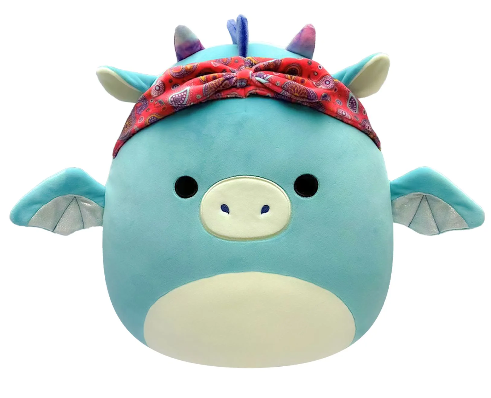 Мягкая игрушка Squishmallows Синий дракон с банданой, 19 см foto
