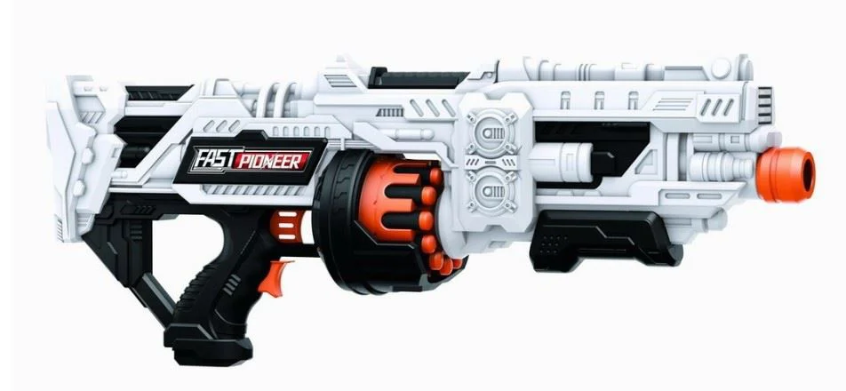 image for Blaster de jucarie electric Fast Pioneer cilindru rotativ cu gloante din spuma, 36 proiectile foto