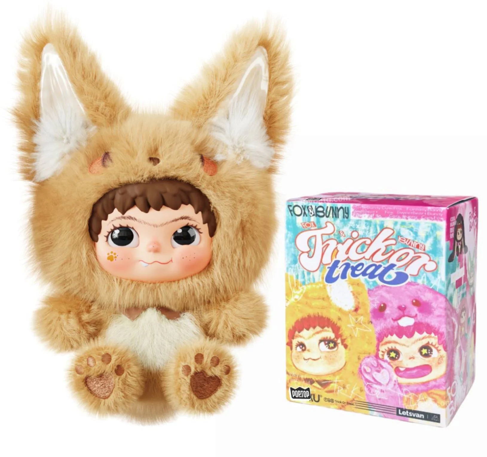 image for Мягкая игрушка Pop Top сюрприз Wakuku зайчики и лисички, в ассортименте foto