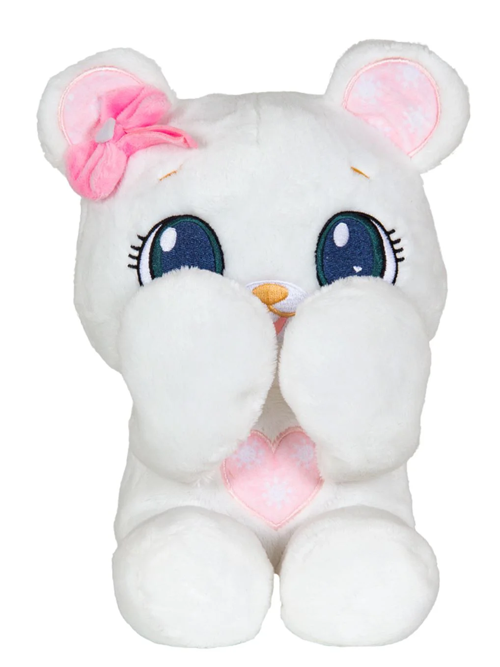 image for Jucarie de plus Peekapets Ursulet, Alb, 26 cm foto