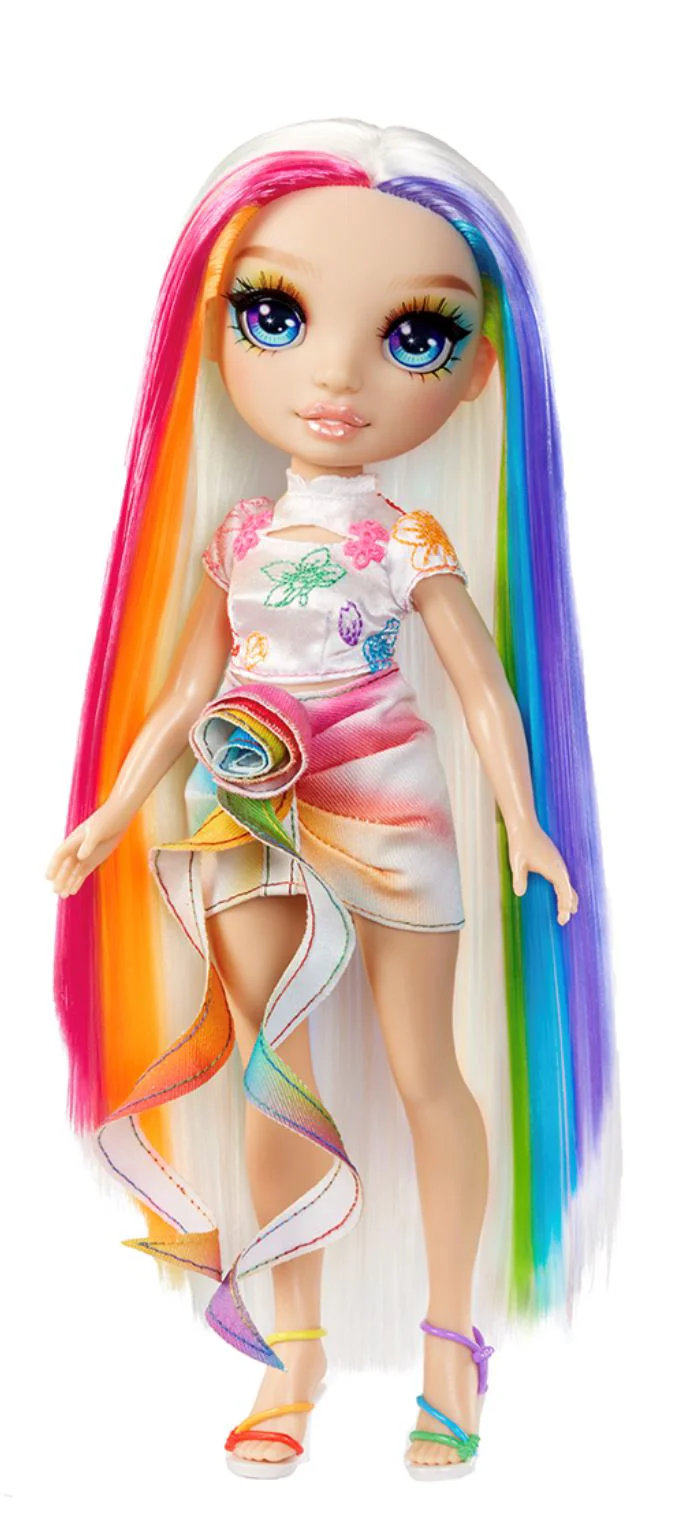 Papusa Rainbow High Amaya Raine, cu creta colorata pentru par foto