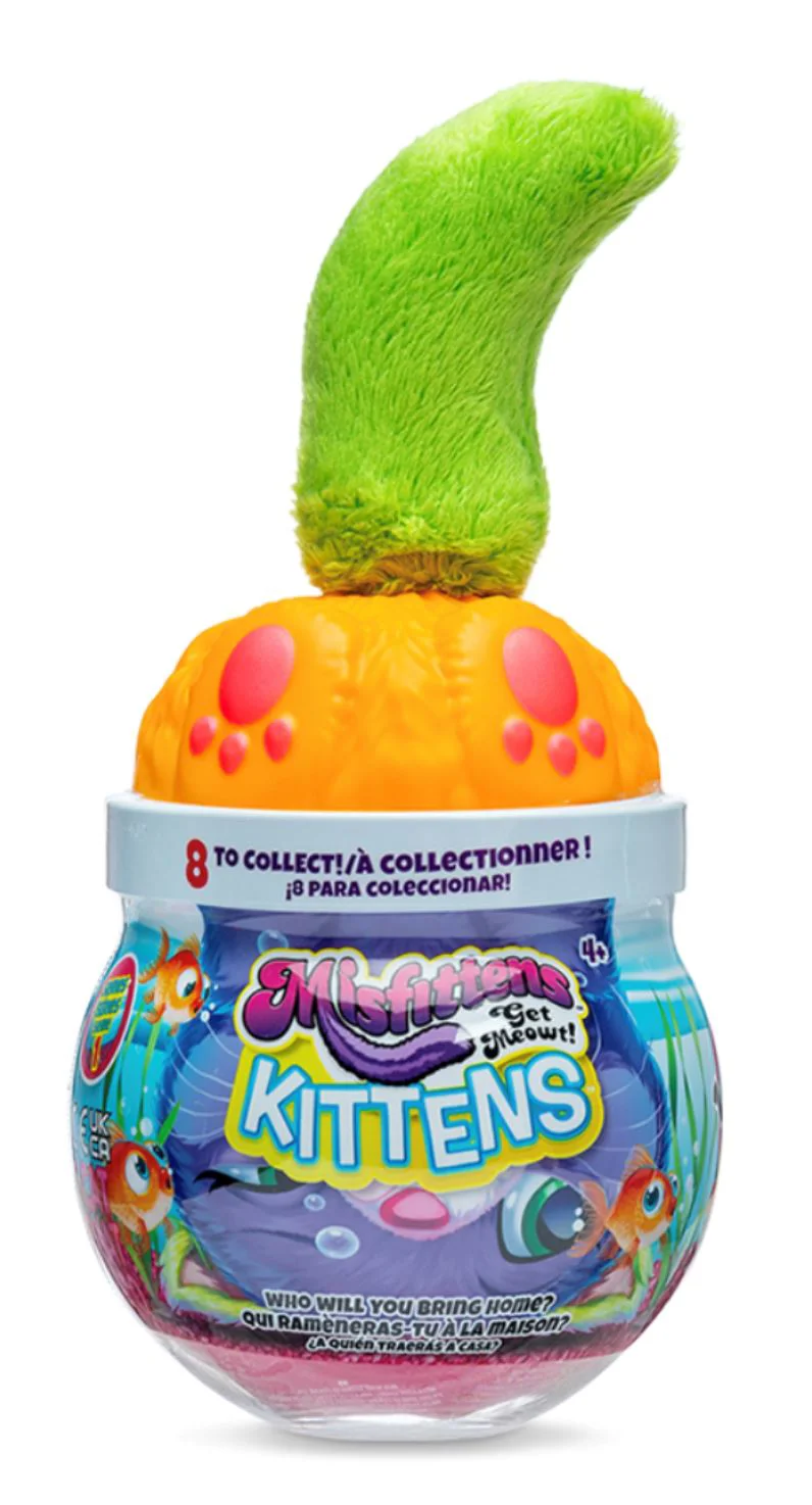image for Мягкая игрушка-сюрприз Misfittens Кошка в аквариуме foto