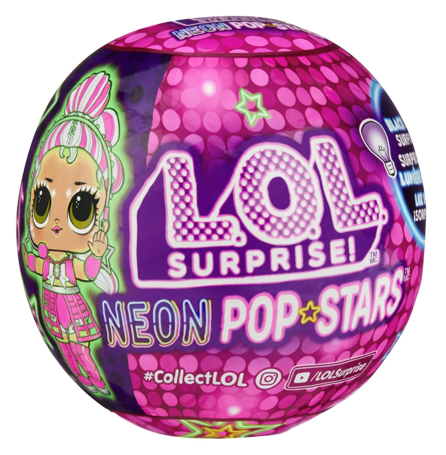 image for Papusa L.O.L. Surprise! Seria Neon Pop Stars foto