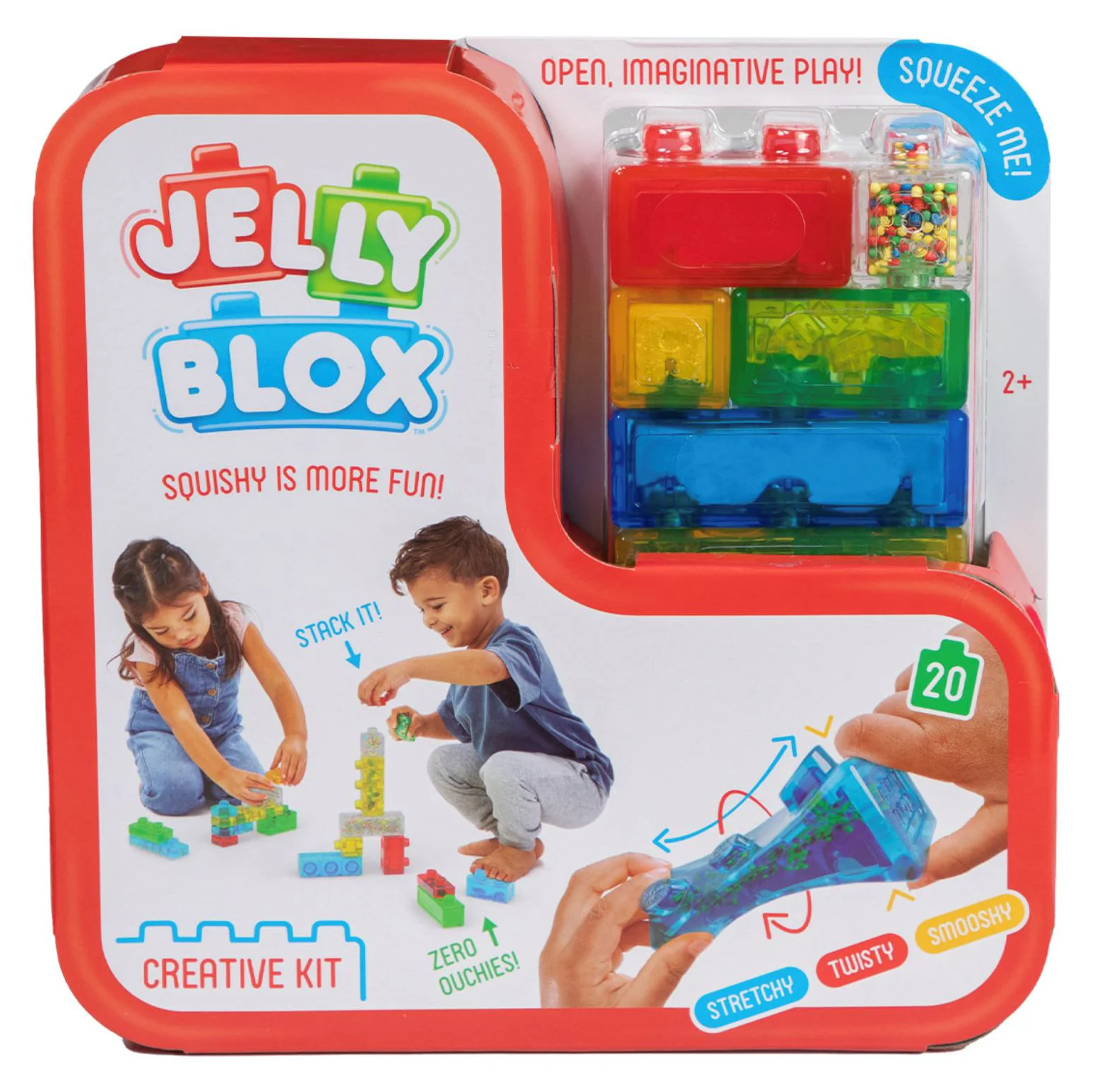 image for Set de constructie Jelly Blox cu blocuri senzoriale, Creative Kit, 20 el. foto