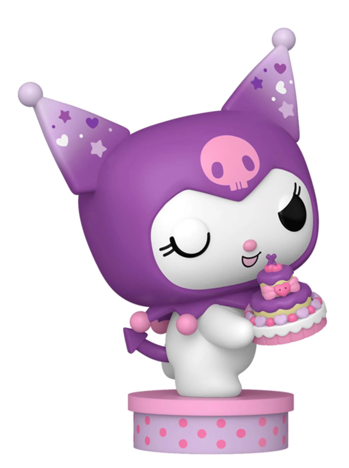 Figurina de colectie Funko Pop Kuromi cu tort, 9 cm foto