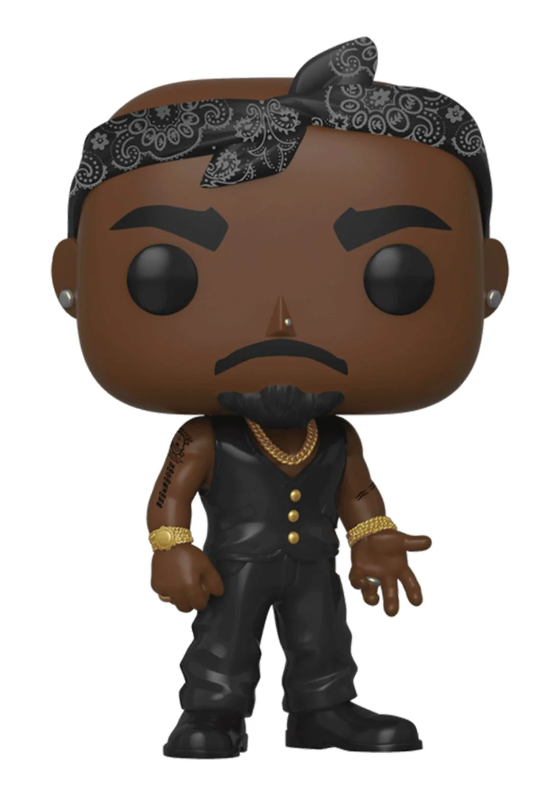 image for Figurina de colectie Funko Pop Tupac Shakur cu bandana, 9 cm foto