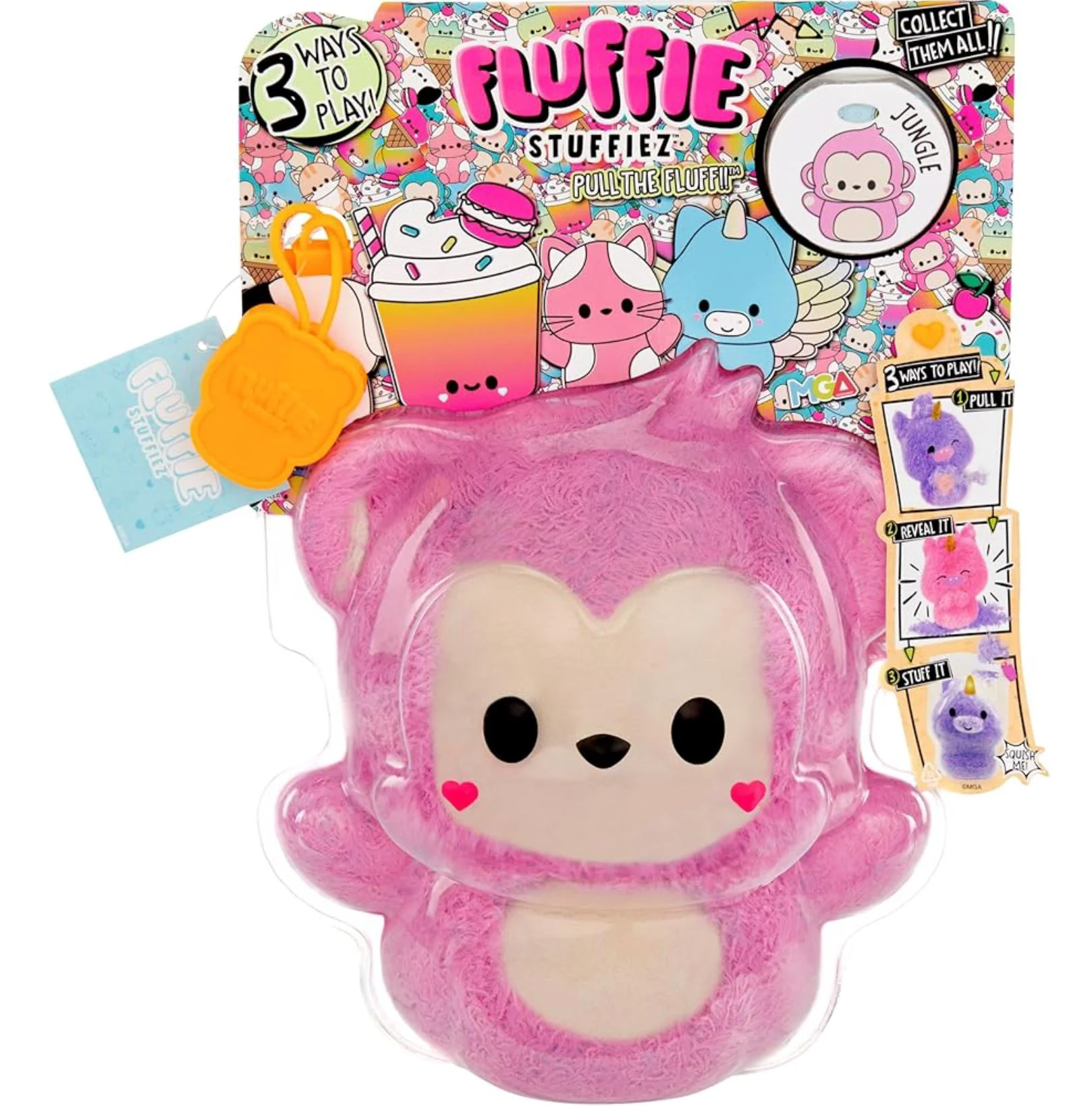 image for Антистресс игрушка Fluffie Stuffiez Обезьянка, 20 см foto
